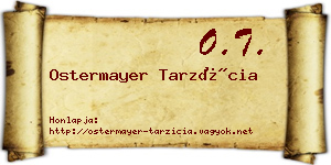 Ostermayer Tarzícia névjegykártya